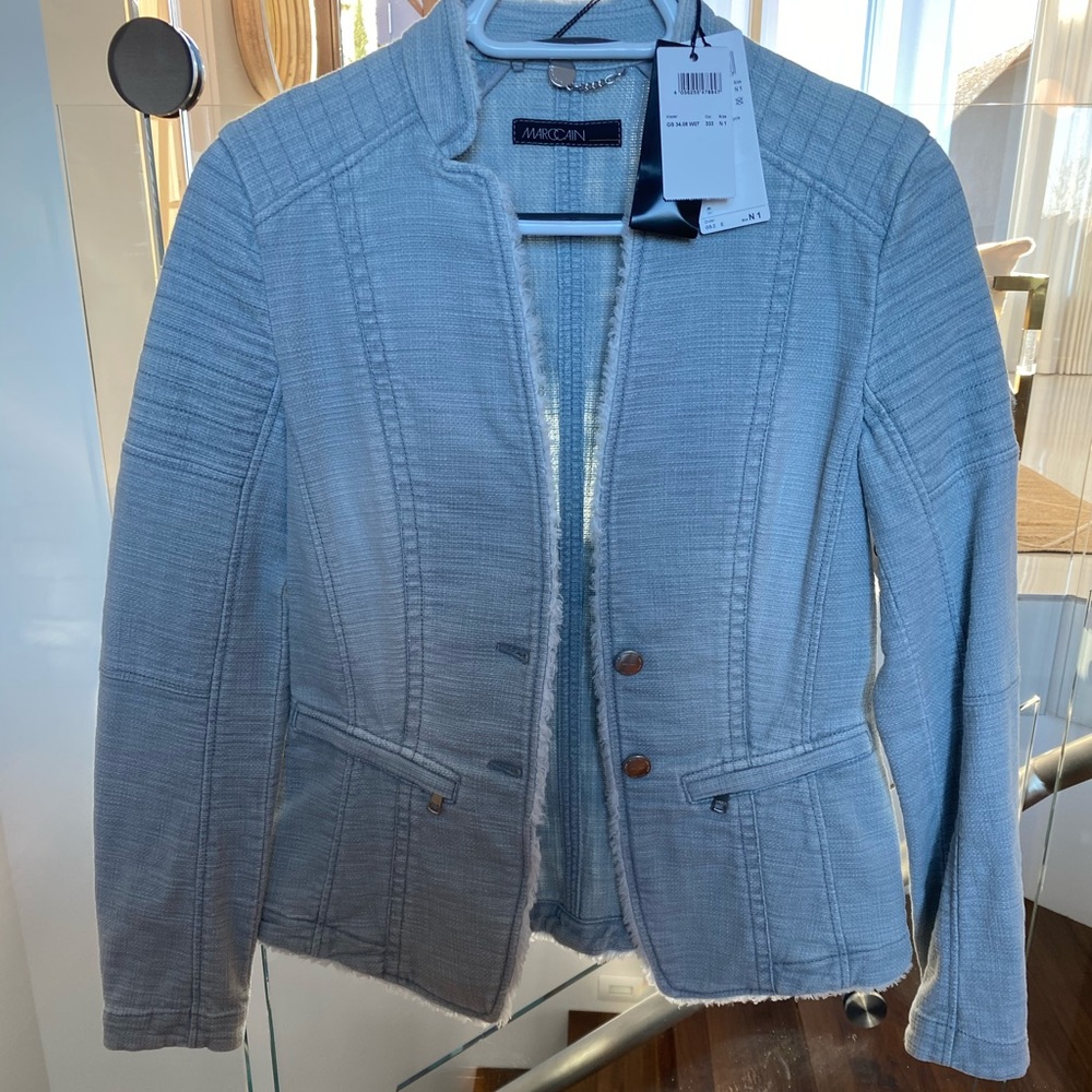 Blue lightweight denim type jacket / blazer